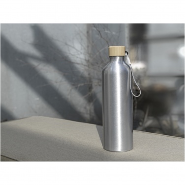 Logo trade promotional items image of: Malpeza 1000 ml RCS certified recycled aluminium water bottle
