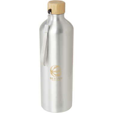 Logo trade business gifts image of: Malpeza 1000 ml RCS certified recycled aluminium water bottle