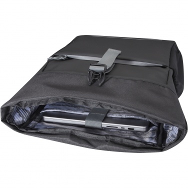 Logotrade promotional merchandise photo of: Aqua 15" GRS recycled water resistant roll-top bike bag 20L