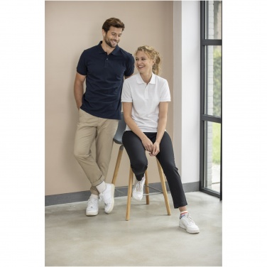 Logo trade promotional item photo of: Emerald short sleeve unisex Aware™ recycled polo