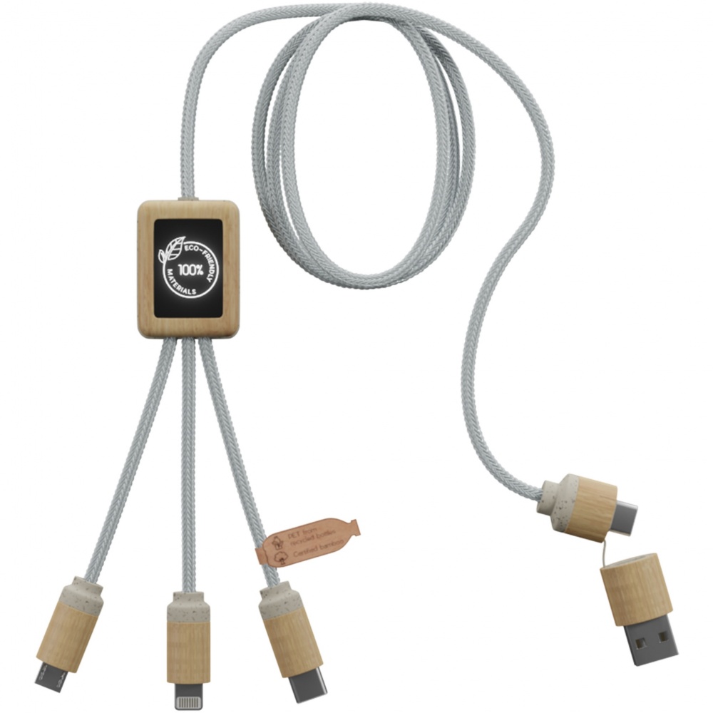Logo trade corporate gifts picture of: SCX.design C49 5-in-1 charging cable
