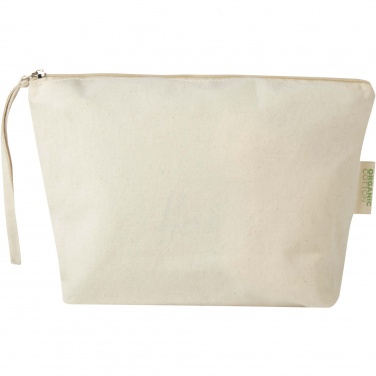 Logo trade corporate gifts image of: Orissa 180 g/m² organic large accessory pouch 3L