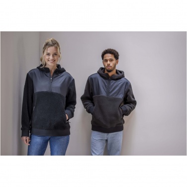Logo trade business gifts image of: Evans unisex recycled sherpa fleece