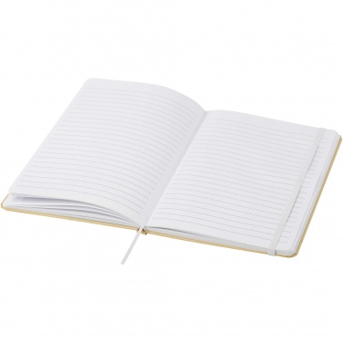 Logo trade promotional items image of: Nelida A5 recycled cardboard hard cover notebook