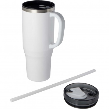 Logotrade promotional merchandise picture of: Melbourne 1200 ml RCS certified insulated tumbler with straw