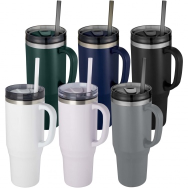 Logotrade promotional merchandise image of: Melbourne 1200 ml RCS certified insulated tumbler with straw