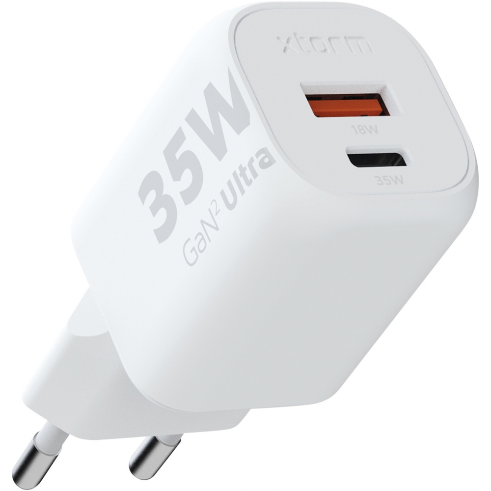 Logo trade advertising products picture of: Xtorm XEC035 GaN² Ultra 35W wall charger