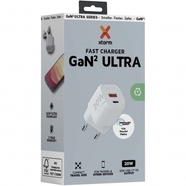 Logotrade promotional gift picture of: Xtorm XEC020 GaN² Ultra 20W wall charger