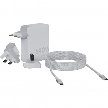Logo trade corporate gift photo of: Xtorm XVC2140 GaN Ultra 140W travel charger with 240W USB-C PD cable