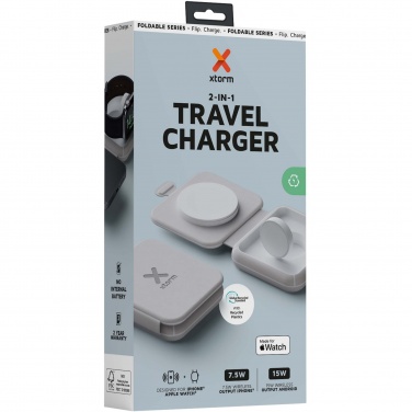 Logotrade corporate gift picture of: Xtorm XWF21 15W foldable 2-in-1 wireless travel charger