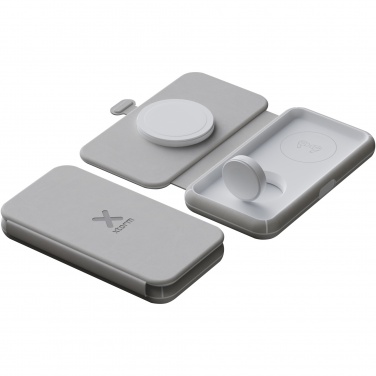 Logo trade advertising products image of: Xtorm XWF31 15W foldable 3-in-1 wireless travel charger