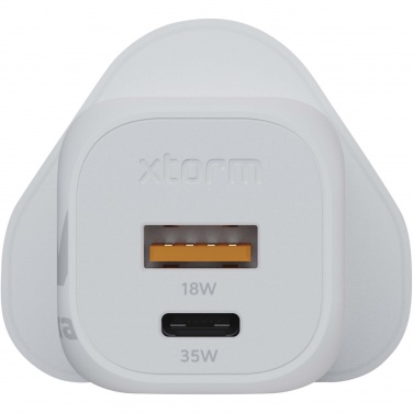 Logo trade promotional gifts picture of: Xtorm XEC035 GaN² Ultra 35W wall charger - UK plug