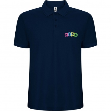 Logo trade promotional giveaways image of: Pegaso Premium short sleeve kids polo