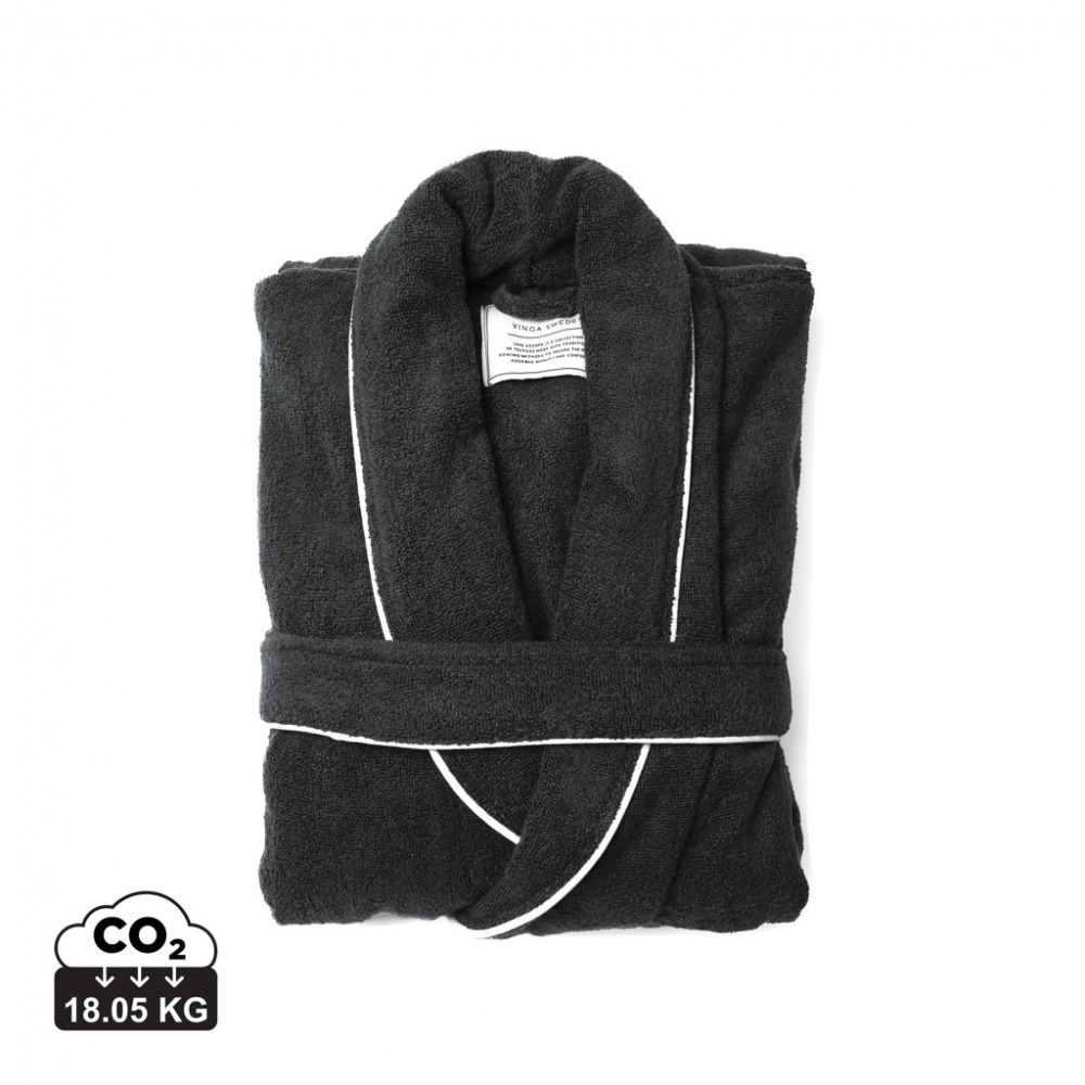 Logo trade advertising products image of: VINGA Harper bathrobe L/XL
