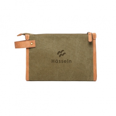 Logotrade advertising product image of: VINGA Bosler GRS recycled canvas toiletry bag