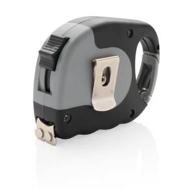 Logo trade promotional products image of: Measuring tape with carabiner