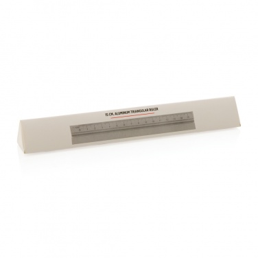 Logo trade promotional products picture of: 15cm. Aluminum triangular ruler