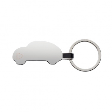 Logo trade business gift photo of: RCS recycled zinc alloy car keyring