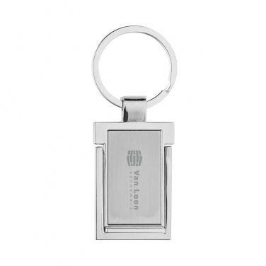 Logotrade promotional giveaways photo of: RSC recycled zinc alloy phone stand keychain