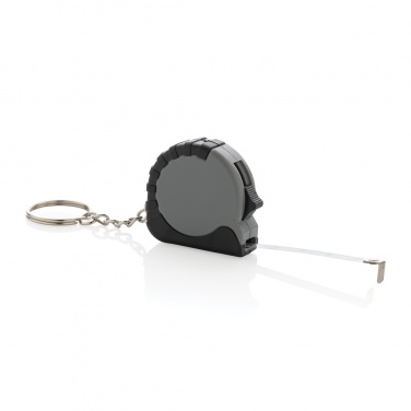 Logotrade promotional merchandise picture of: MeasureMate RCS reycled ABS 1 meter tape keychain