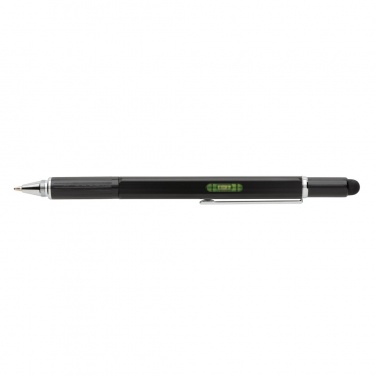 Logo trade promotional gifts picture of: 5-in-1 aluminium toolpen