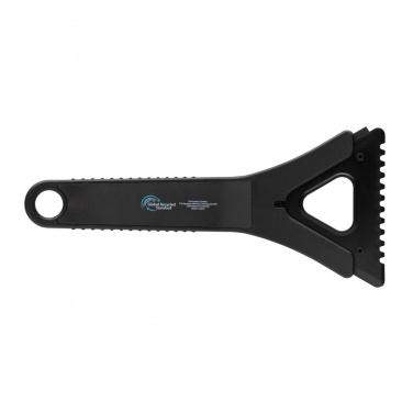 Logo trade promotional products image of: Polard RCS certified recycled plastic 3-in-1 ice scraper