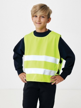 Logo trade promotional merchandise image of: GRS recycled PET high-visibility safety vest 7-12 years