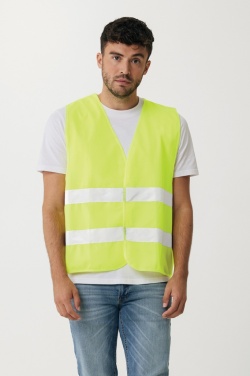 Logotrade promotional item image of: GRS recycled PET high-visibility safety vest
