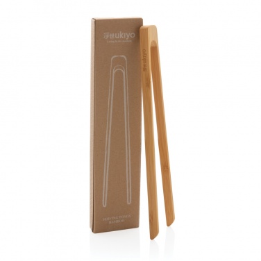 Logotrade promotional product picture of: Ukiyo bamboo serving tongs