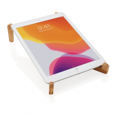 Logotrade promotional gifts photo of: Bamboo portable laptop stand
