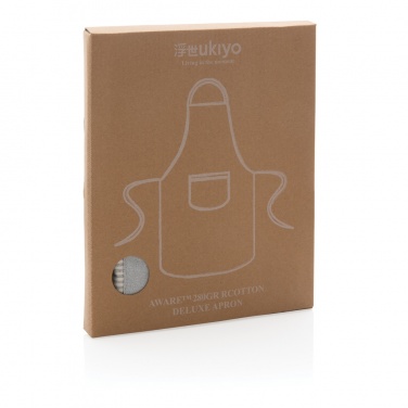 Logo trade corporate gifts image of: Ukiyo Aware™ 280gr rcotton deluxe apron