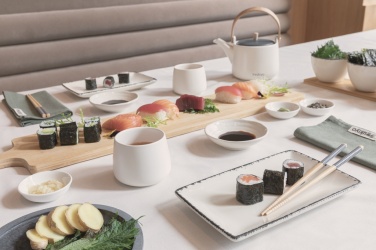 Logo trade advertising products picture of: Ukiyo 3pc serving bowl set with bamboo tray