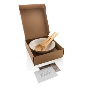 Logotrade corporate gift image of: Ukiyo salad bowl with bamboo salad server