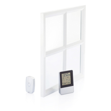 Logo trade promotional items image of: Indoor/outdoor weather station