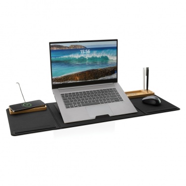 Logo trade promotional products image of: Impact AWARE RPET Foldable desk organizer with laptop stand