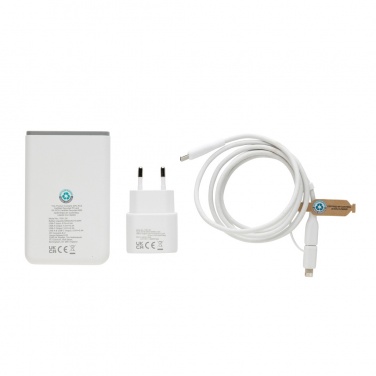 Logotrade promotional merchandise photo of: Surge RCS recyled PET 20W type C 3 pcs charging set