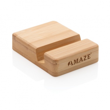 Logo trade business gifts image of: Bamboo phone stand XD