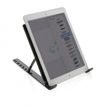 Logo trade promotional giveaway photo of: Terra RCS recycled aluminium universal laptop/tablet stand
