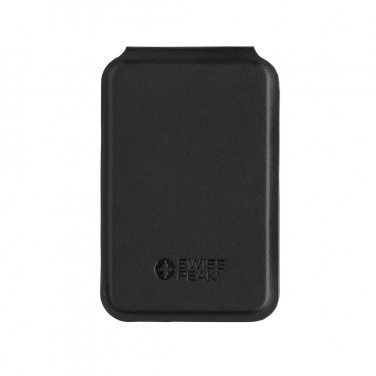 Logo trade business gifts image of: Magstand RCS recycled PU magnetic phone wallet with stand
