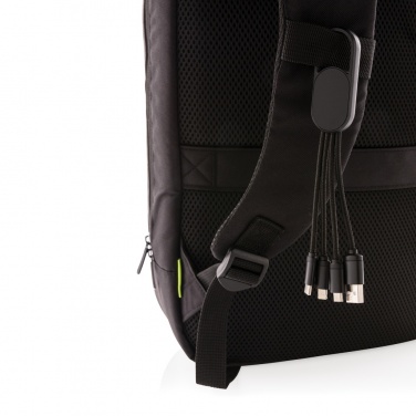 Logotrade promotional product image of: 4-in-1 cable with carabiner clip