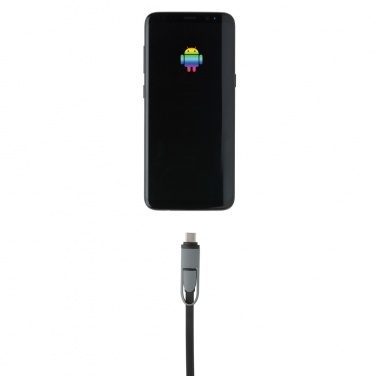 Logo trade promotional item photo of: 3-in-1 retractable cable