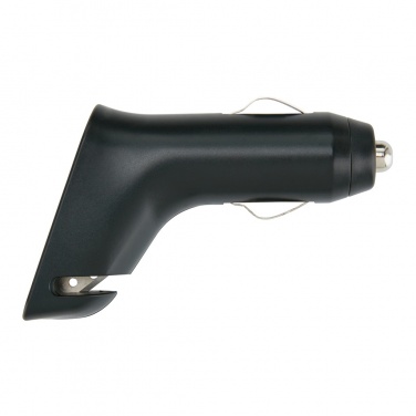 Logotrade promotional item picture of: Dual port car charger with belt cutter and hammer