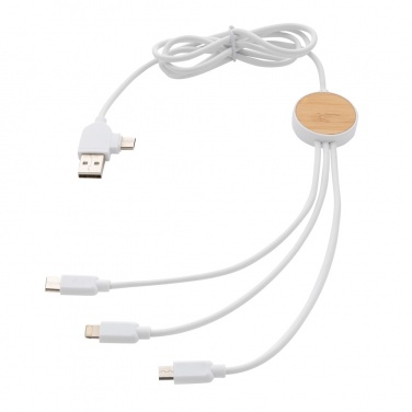 Logotrade promotional merchandise image of: RCS recycled plastic Ontario 6-in-1 cable