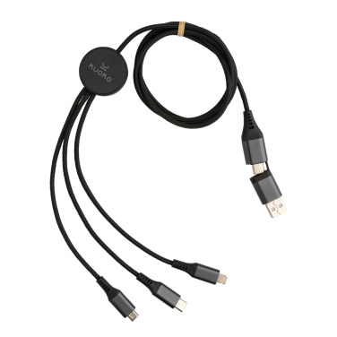 Logo trade promotional items image of: Terra RCS recycled aluminium 120cm 6-in-1 cable
