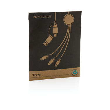 Logotrade corporate gifts photo of: Terra RCS recycled aluminium 120cm 6-in-1 cable