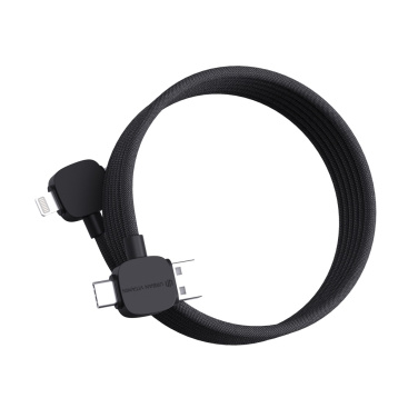 Logo trade advertising products image of: Urban Vitamin Stockton 65W RCS RTPE/RPET magnetic cable