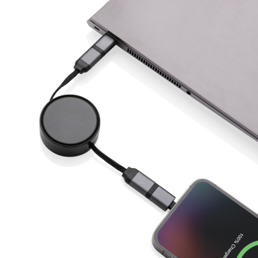 Logotrade corporate gifts photo of: Terra RCS recycled aluminium retractable 6 in 1 cable
