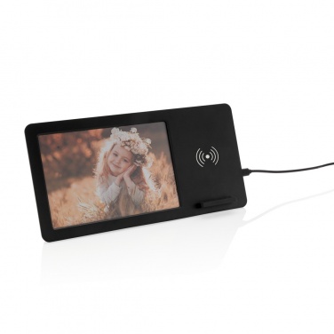 Logo trade promotional items picture of: 5W Wireless charger and photo frame