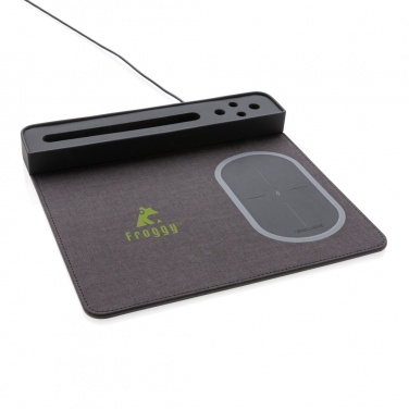 Logotrade promotional merchandise image of: Air mousepad with 5W wireless charging and USB