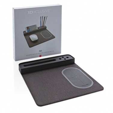 Logo trade promotional product photo of: Air mousepad with 5W wireless charging and USB